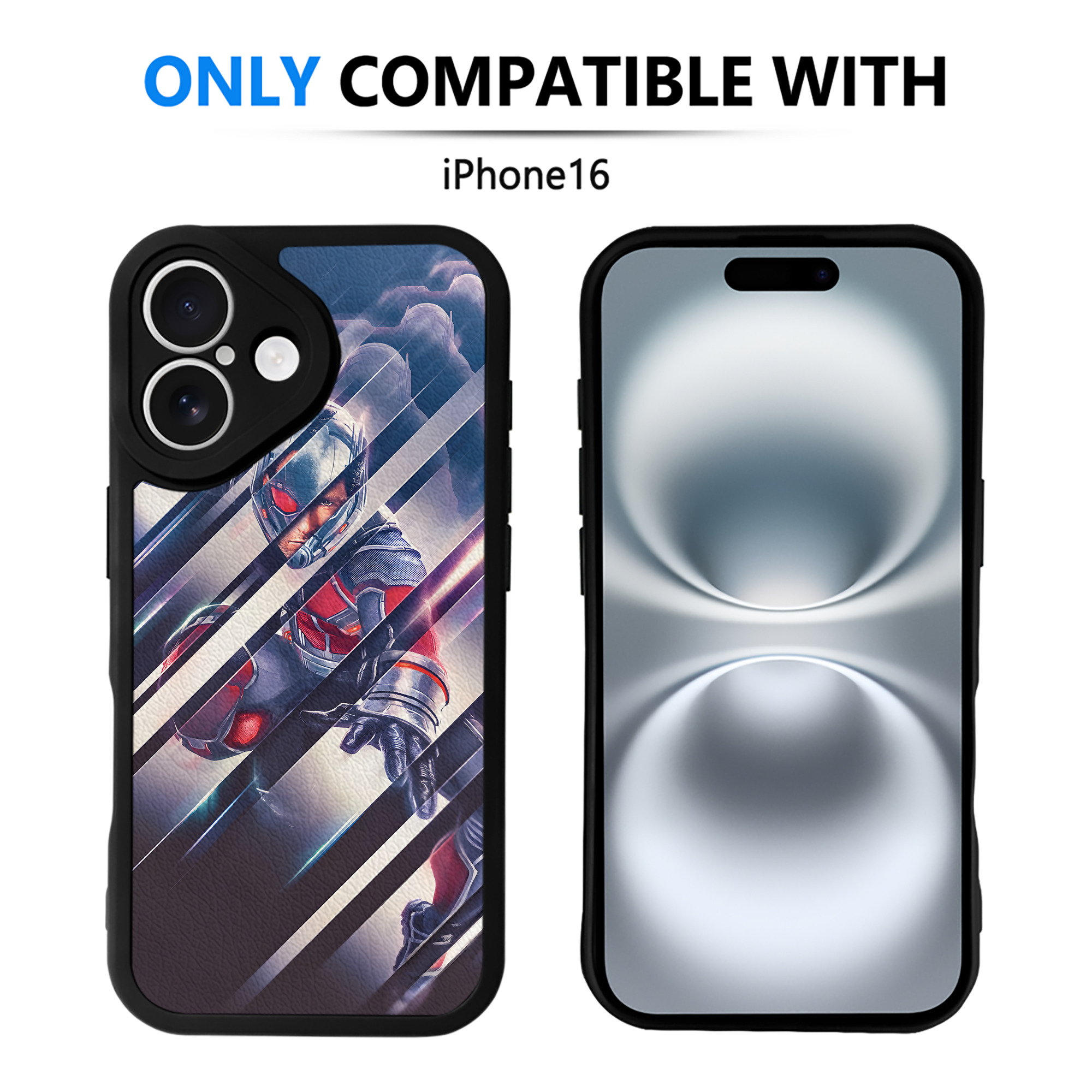 （画像用） アベンジャーズ The Avengers 【iPhone 16シリーズ対応】シリコンスマホケース（レザー調） 材質：シリコン